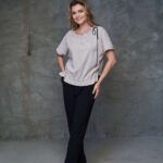 блузка  dominico morani dm 2231 grey pink от интернет магазина Прибалтийский трикотаж