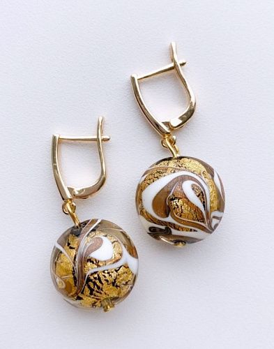 серьги artebaleno maz gold & perlamutr от интернет магазина Прибалтийский трикотаж