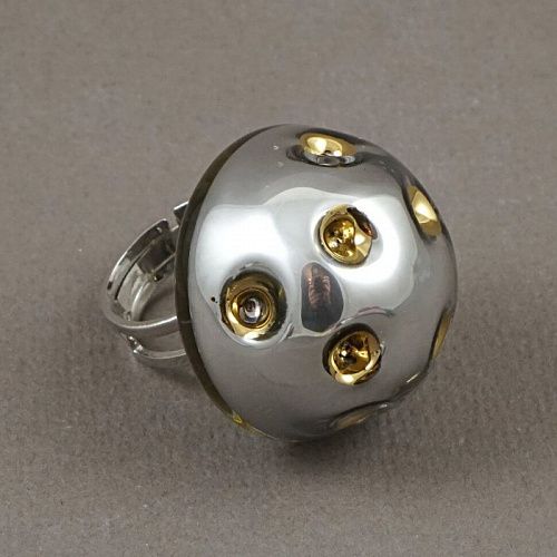 кольцо pj murano zerno gold&silver от интернет магазина Прибалтийский трикотаж