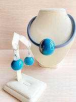 set pj murano колье sfera&серьги tiffany от интернет магазина Прибалтийский трикотаж