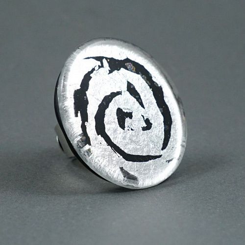 кольцо pj murano disk silver от интернет магазина Прибалтийский трикотаж