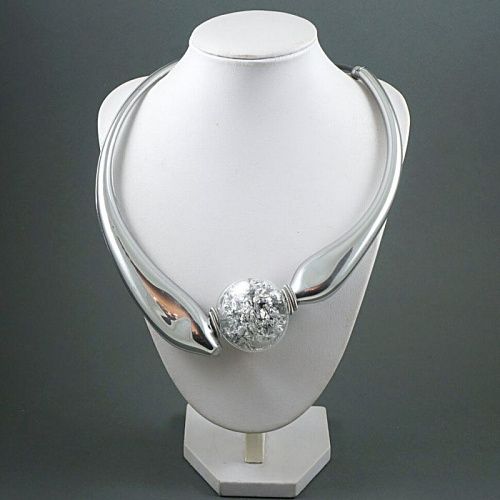 колье pj murano dugi oval silver от интернет магазина Прибалтийский трикотаж