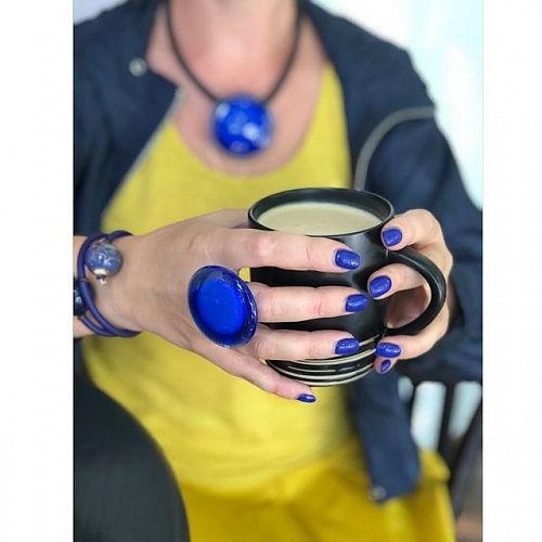 кольцо pj murano blue sun от интернет магазина Прибалтийский трикотаж