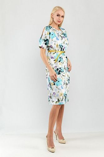 платье topdesign a9 109 blue от интернет магазина Прибалтийский трикотаж