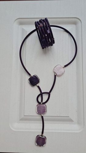 колье enzo benzo cravatta violet_1 от интернет магазина Прибалтийский трикотаж
